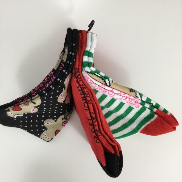 Betsey Johnson 3pk Crew Socks - Picture 3 of 5